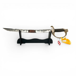 Champagne sabre "Cutlass" in wooden box with standard - Sabreersabel.nl