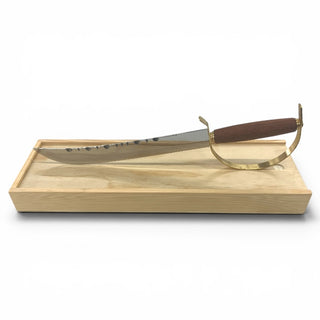 Maison Sabrage Champagne Sabre with Wooden Handle and Brass Guard - Sabreersabel.nl