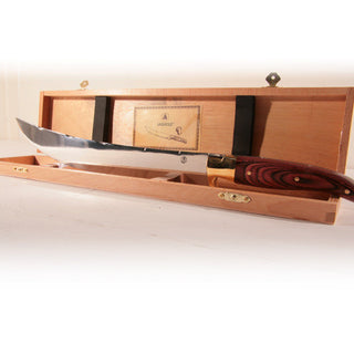 Champagnesabel Laguiole in houten kistje inclusief gravering - Champagnesabres.eu